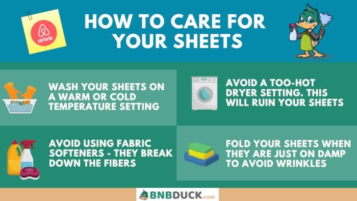 What are the best sheets for Airbnb? - Microfiber vs Cotton - Bnb duck